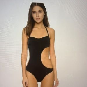BRAND new, L' Agent black sexy one piece swimsuit, Agate, size 4